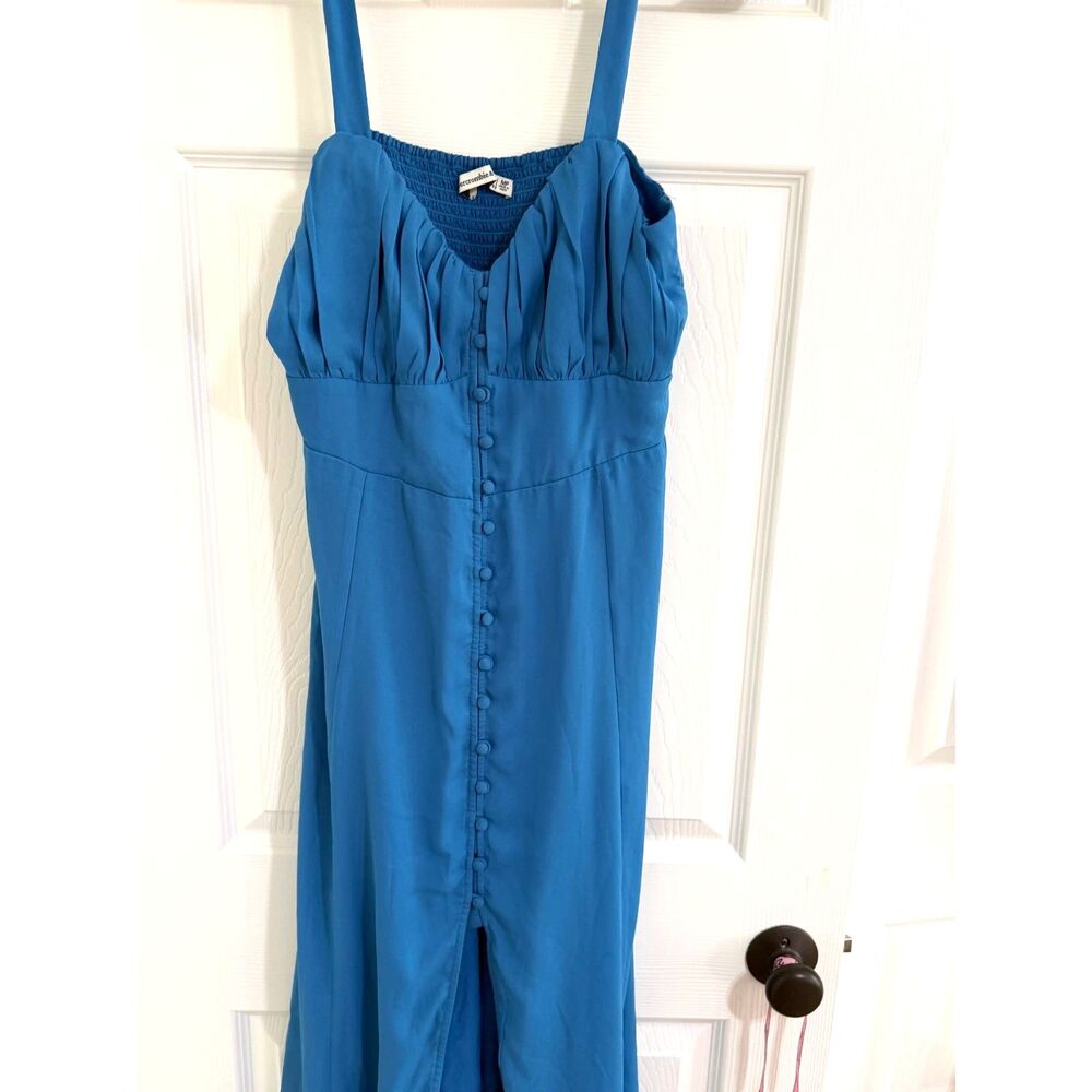 Abercrombie & Fitch Blue Midi Dress - Picture 3 of 13